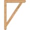 Ekena Millwork Traditional Craftsman Smooth Bracket w/ Offset Brace, Western Red Cedar, 5 1/2"W x 32"D x 44"H BKT0604X32X44TRA04SWR - alternate 2